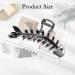 2 Pcs Large Fish Bone Hair Clips - Non-slip Metal Hair Claw Clips in Black and Gold for Thick or Thin Hair - Geometric French Hair Grip Accessories for Women - Buy Online on SooperMarket.com