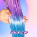 Rainbow Ponytail Hair Extensions 27.5 Inch 100g Coloured Hair Extensions for Braiding Coloured Glitter Straight Synthetic Hair Extensions for Women Girls Hair Accessories (Purple Blue Purple) - Buy Online on SooperMarket.com