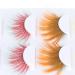 Colorful False Eyelashes - 5 Pairs 6D Long Curled Lashes for Halloween & Stage Makeup | Gradient Orange Red Blue Thick Synthetic Lashes - Buy Online on SooperMarket.com