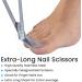 Long Handled Toenail Clippers for Thick Nails 7.5" Angled Tip Long Handled Nail Scissors for Toenails Heavy Duty Long Handled Toenail Scissors for Thick Nails Podiatry Tools for Elderly Back Pain - Buy Online on SooperMarket.com