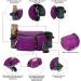 TUDEC 4-in-1 Hands-Free Dog Leash & Waist Bag - 5.8ft Zero Shock Bungee Car Seat Buckle & Reflective Threading - Ybgs Purple Bag + Black Leash | International Shipping - Buy Online on SooperMarket.com
