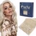 FSHINE Extensions Real Hair Clip Platinblond 40cm 120 Grams Hair Extension Hair Extension Clip Remy Platinblond Extensions Clip in Invisible Klips Hair Straight 7 pieces #60 3.6 Clip #60 40cm