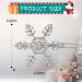 JNAWA 4Pieces Snowflake Hair Clips Silver Xmas Shiny Hair Decoration Headwear Alloy Bobby Pins Hair Decoration Styling Tools for Women Girls Hair Accessories - Buy Online on SooperMarket.com