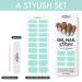 MoYou London Gel Nail Strips 20 Pc Set with Nail File & Cuticle Stick - Mint Condition - Salon-Quality Manicure & Pedicure Kit - Buy Online on SooperMarket.com