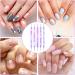 5Pcs Nail Dotting Pen Nail Art Tools Dotting Painting Pen Polish Carving Tool 2 Way Nail Design Dotting Tool for Gel Polish Decoration Purple - Buy Online on SooperMarket.com