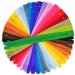 100 Pieces Nylon Coil Zippers  12 Inch Colorful Sewing Zippers Supplies for Tailor Sewing Crafts(20 Assorted Colors) multicolored1