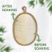 2 Pack Natural Loofah Body Scrubber | Eco-Friendly Exfoliating Shower Sponge for Women and Men - Buy Online on SooperMarket.com