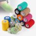 Efuturime 16 Self-adhesive bandage 7.5cm | 5cm | 2.5cm 4.5m self-adhering elastic bandage colorful fixing bandage self-adhering medically for sports wrist knees finger dog pet model S 16PCS-S