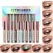 Liquid Glitter Eyeshadow Set Reddhoon 10 Colors Long Lasting Waterproof Shimmer Glitter Eyeshadow Quick Drying Naked Smokey Eye Looks Sparkling Eye Shadow Makeup Kits - Buy Online on SooperMarket.com