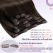 Buy Laavoo Real Hair Extensions Clip-In | Light Brown & Ash Brown | 20 Inch 105g 7pcs | Natural Look - Buy Online on SooperMarket.com