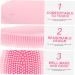 Beavorty Silicone Baby Bath Brush Set - Newborn Scrubber & Scalp Massager - Hair Washing & Body Massage Tools - 4pcs - Buy Online on SooperMarket.com