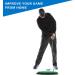 Fiberbuilt Flight Deck Oval Golf Hitting Mat | Real Grass-Like Performance | Adjustable Height Tee | Black/Green | 21.25 x 13.5 x 1.75 | Indoor/Outdoor - Buy Online on SooperMarket.com