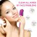 Rechargeable Facial Cleansing Brush for Men & Women - Electric Face Scrubber Cleanser for Deep Exfoliation and Cleansing (Purple) - Buy Online on SooperMarket.com