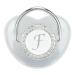Ultra-Light BPA-Free Silicone Pacifier for Toddlers 6-18 Months | Seamless Design with Silver A-Z Letters & Lid - Buy Online on SooperMarket.com