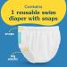 Charlie Banana Reusable Swim Diaper with Snaps - X-Large (27-44lbs) - Leak-Proof, Easy-On, Snug Fit - Buy Online on SooperMarket.com