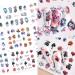 Day of The Dead Skull Nail Stickers - Water Transfer Decals for Halloween Nail Art - 12PCS Style C - Buy Online on SooperMarket.com
