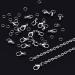 Stainless Steel Necklace Chains Kit - 33ft DIY Link Chain with Lobster Clasps and Jump Rings for Jewelry Making (1.5mm) - Buy Online on SooperMarket.com