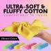 Elaine Karen 100% Cotton Washcloths - 8pc Set (Colors Vary) - 8 Pack - Buy Online on SooperMarket.com