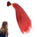 prinfantasy Feather Hair Extension Synthetic Feathers Red Striped Stick Hair Pieces BZ239 GBBZ239 16 inch