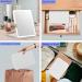 Rechargeable Travel Makeup Mirror with 10X Magnifying Mirror - Portable Lighted Cosmetic Mirror for Travel & Office - 3 Light Modes - Touch Screen Dimming - White - Buy Online on SooperMarket.com
