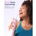 MySmile Water Dental Flosser - Cordless Oral Irrigator with 5 Cleaning Modes | IPX7 Waterproof, USB Rechargeable | 4 Replaceable Jet Tips | Teeth Cleaning Tool with PU Bag [Pink] - Buy Online on SooperMarket.com