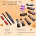 Saviland Poly Gel Nail Kit - 7 Glitter Colors with Slip Solution | Halloween Nail Art Builder Kit for Manicure Beginners | DIY Red Gold Poly Gel Nail Extension Set - Buy Online on SooperMarket.com