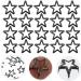 EXCEART 100 Pcs Five Claw Nail Leather Rivets Star Rivets for Leather Diy Cloth Material Degreasing Jacket Blackx2pcs 1.2X1.2CMx2pcs - Buy Online on SooperMarket.com