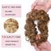 Buy Affordable Soft Wavy Hair Extensions - 2pcs 50g Hair Ties in Hellbraun & Ashblond for Natural Thickening Updos - Buy Online on SooperMarket.com