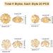 UNICRAFTALE 80pcs Golden Flower Bead Caps & Spacers Set - Stainless Steel End Caps for Jewelry Making - 4 Styles, 4 Sizes - Buy Online on SooperMarket.com