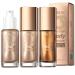 2 pcs Body Shimmer Oil  Waterproof Smooth Shimmer Face Body Glow Illuminator  Summer Beach Body Highlight Illuminator 80ml/2.7fl.oz(Rose Gold & Glistening Bronze)