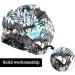 GreatRemy Waterproof Black Print Shower Cap for Women and Girls - Bigger Size for Thick Hair - Buy Online on SooperMarket.com