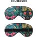 Hojas Tropicales Y Flores Print Double-Sided Eye Mask Soft and Light Blocking for Enhancing Sleep Quality - Buy Online on SooperMarket.com