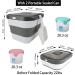 Kesoin Pet Food Storage Container - Airtight Foldable Bin with Scoop - 13L Capacity (Grey) - Buy Online on SooperMarket.com