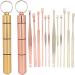 Stainless Steel Earwax Removal Kit with Storage Box - Rose Gold/Golden - Buy Online on SooperMarket.com