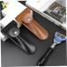 NOLITOY Manual Razor Travel Cover - Brown PU Shaver Storage Case (16.5x4.2x1CM) | International Shipping Available - Buy Online on SooperMarket.com
