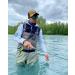 UPF 50+ Lightweight Performance Fishing Hoodie Shirt with Hood - Large, Arctic Blue - Buy Online on SooperMarket.com