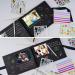 OLAI Scrapbook Photo Album 80 Pages DIY Craft Paper Book Set + Metal Pen - Black | Anniversary Wedding Graduation Travel Album - Buy Online on SooperMarket.com