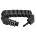 Rockbros bicycle lock cable lock helmet lock 150cm / 4.6mm Note lock made of zinclegation and PVC with 4 steep number code for motorcycle helmet bicycle helmet stroller