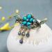 Flower Butterfly Hair Barrettes Vintage French Rhinestone Hair Clasps Claws Floral Hair Clips Accessories for Women Girls Teens (Blue C) - Buy Online on SooperMarket.com