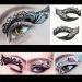 Eye Shadow Tattoo Sticker Makeup Transfer - Colorful Lace Party Stickers - 20pcs/10 Pairs - Buy Online on SooperMarket.com