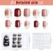 Kalolary 144PCs False Nails Set - Full Finger Acrylic Artificial Nails with Glue Stickers for Women & Girls | Nail Art DIY Decoration - Buy Online on SooperMarket.com