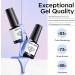 Modelones Pearl Gel Nail Polish Set - 6 Colors Aurora Iridescent Shimmer White Pink Purple | Mermaid Nail Drawing Gel Polish | Soak Off Spring Swirl Shell Thread Effect | DIY Manicure Gifts - Buy Online on SooperMarket.com