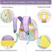 Clear Mini Stadium Approved Transparent Backpack - Heavy Duty 12x12x6 Waterproof Book Bag for Teens, Girls, Women - Ideal for Concerts, Sporting Events, Travel, Work, School - Lavender - Buy Online on SooperMarket.com