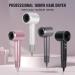 Professional Ionic Hair Dryer 1800W | Fast Drying Blow Dryer for Home & Travel | Lightweight & Quiet Concentrator Nozzle - White - Buy Online on SooperMarket.com