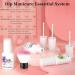 Modelones 6 Color Dip Powder Nail Kit Starter Set | Nude Pink Glitter | Base/Top Coat Activator | French Manicure DIY Salon Golden - Buy Online on SooperMarket.com