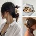 Celluloid Tortoise Rectangle Hair Claw Clips - Fashion Barrettes - Buy Online on SooperMarket.com