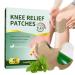 40 Counts Knee Relief Patches Natural Knee Patch Knee Heat Patches for Relief Knee Back Neck Shoulder Warming Herbal Plaster Patches 12 Hour Long Lasting Relief of Knee Joint