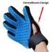 Boumour Fur Care Grooming Glove Set - Animal Hair Remover Brush for Dogs & Cats | Blue 2 Gloves Pet Fur Care - Buy Online on SooperMarket.com