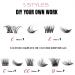 Individual Cluster Lashes Kit - 5 Style C CC D Curl 10-14mm Russian Eyelash Extensions with Clear Glue - 45 Clusters for DIY False Eyelashes - Reusable & Natural Look - Buy Online on SooperMarket.com
