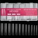 AORAEM Extra Long Square Full Cover Nail Tips 240PCS XXXL Clear Full Cover Fake Nails False Nails 12 Sizes Tapered Square Press on Fake Nail Tips for Acrylic Nails Salons Home DIY with Box 5#-Natural-240